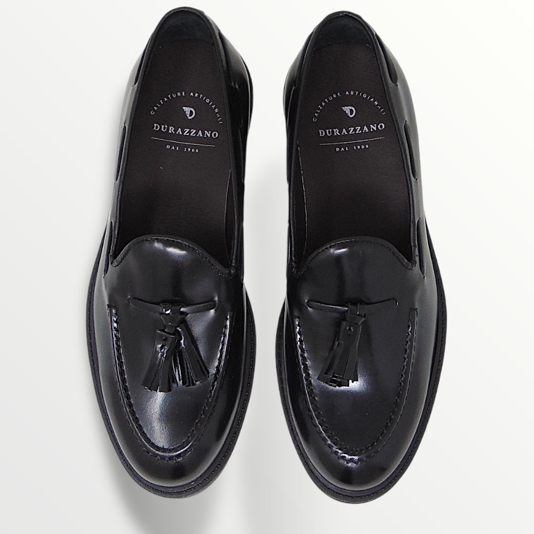 Penny Loafer pelle abrasivato nero