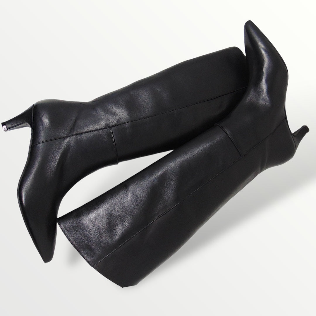 Stivale nappa nero Gianni Crasto