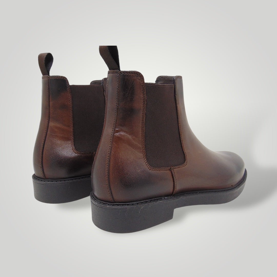 Chelsea boot pelle legno
