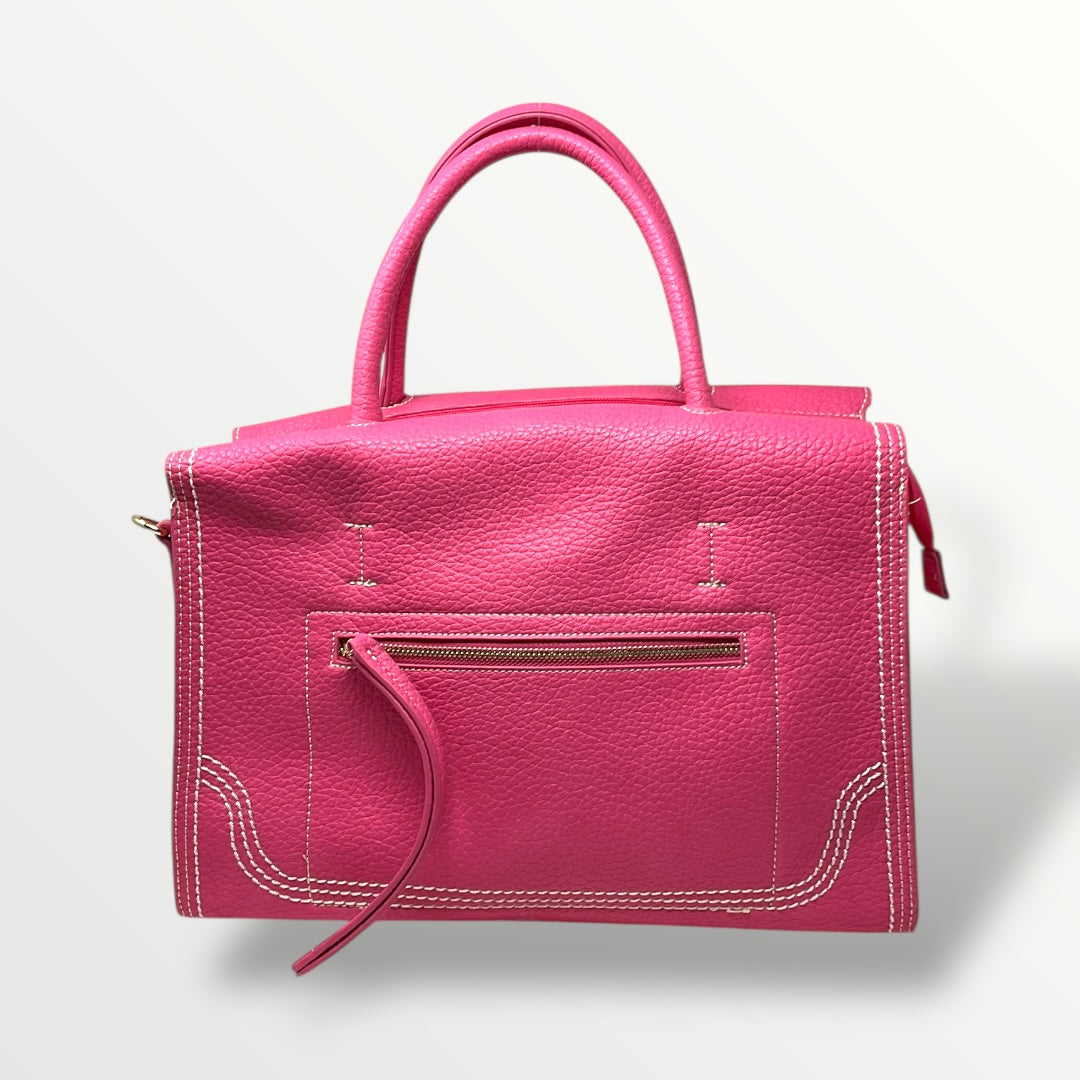 Maxi bag Fuxia manico corto e tracolla interna 133 Fuxia