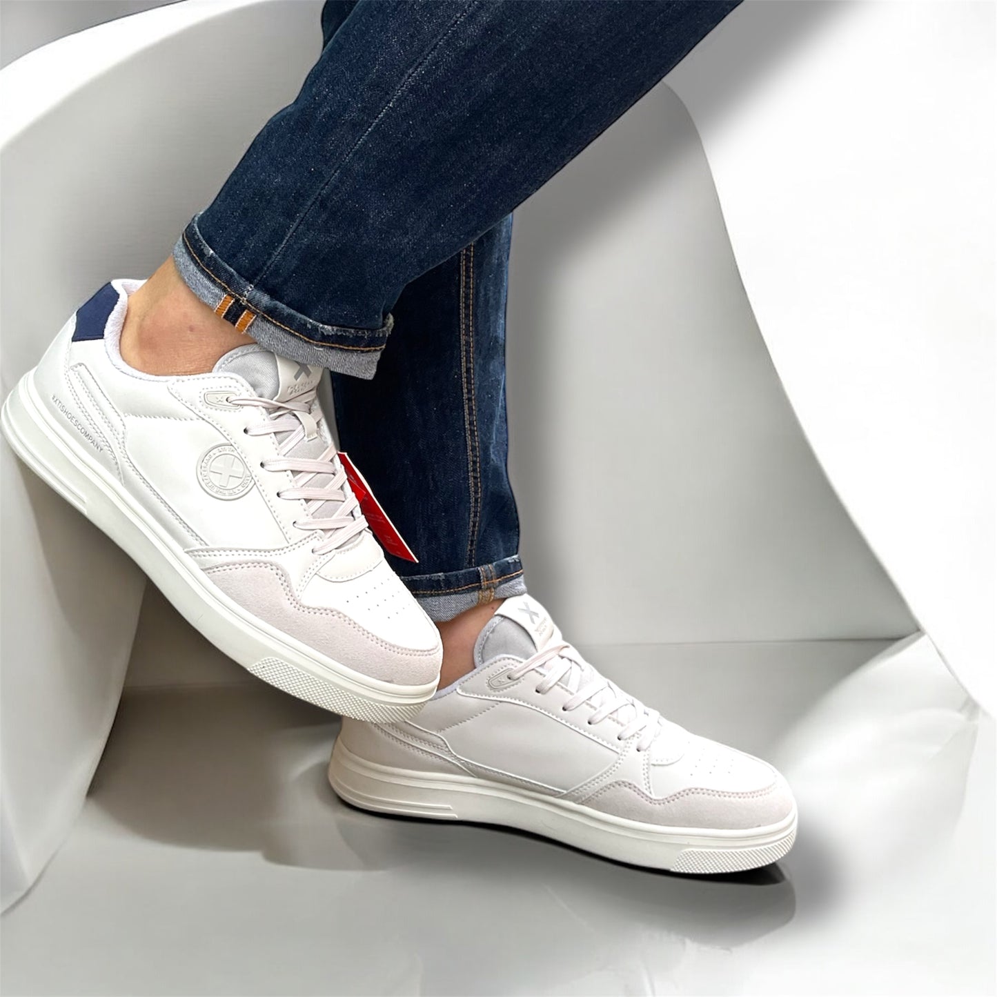 Snakers xty shoes bianca e blu 143599 blu