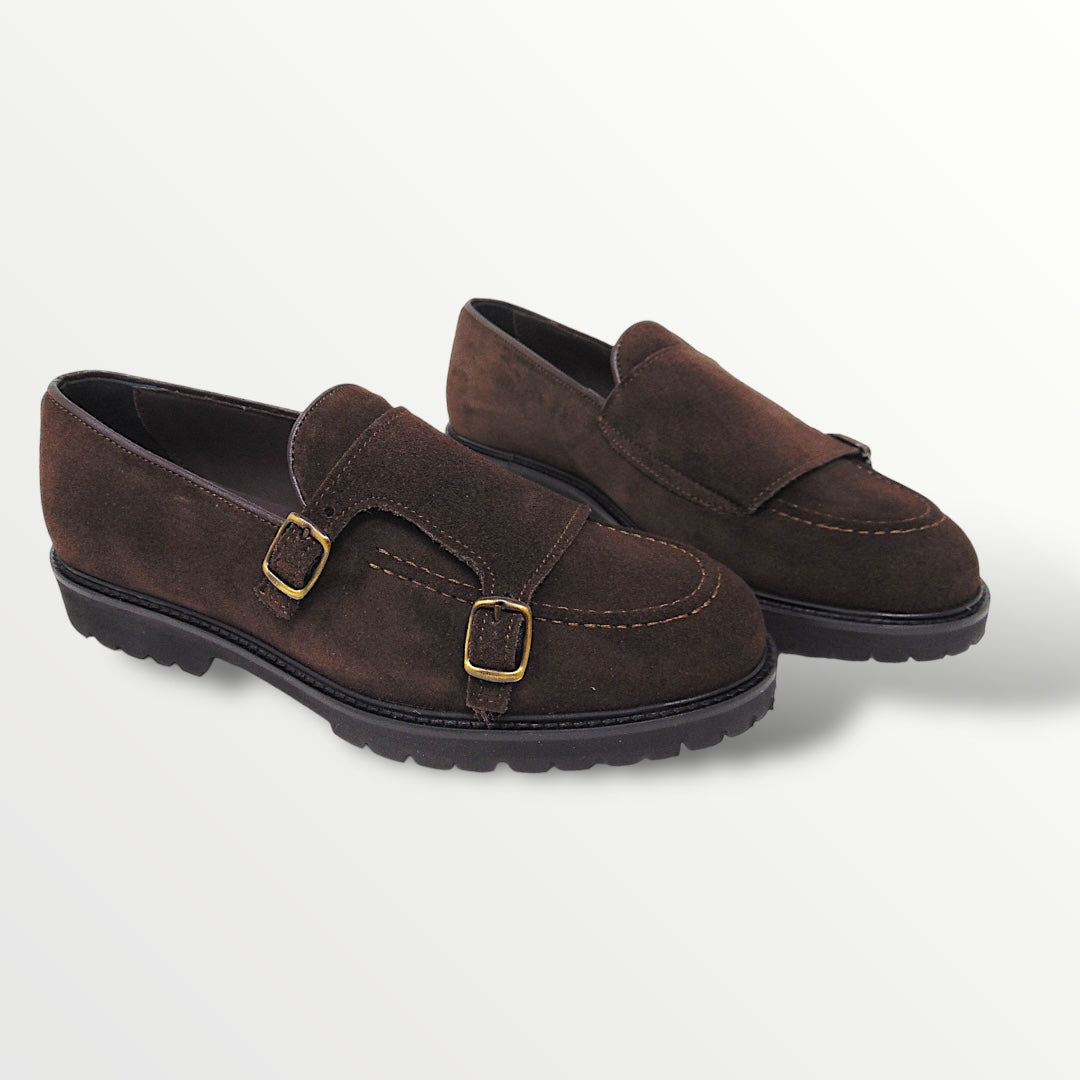 Monkstrap camoscio t.moro