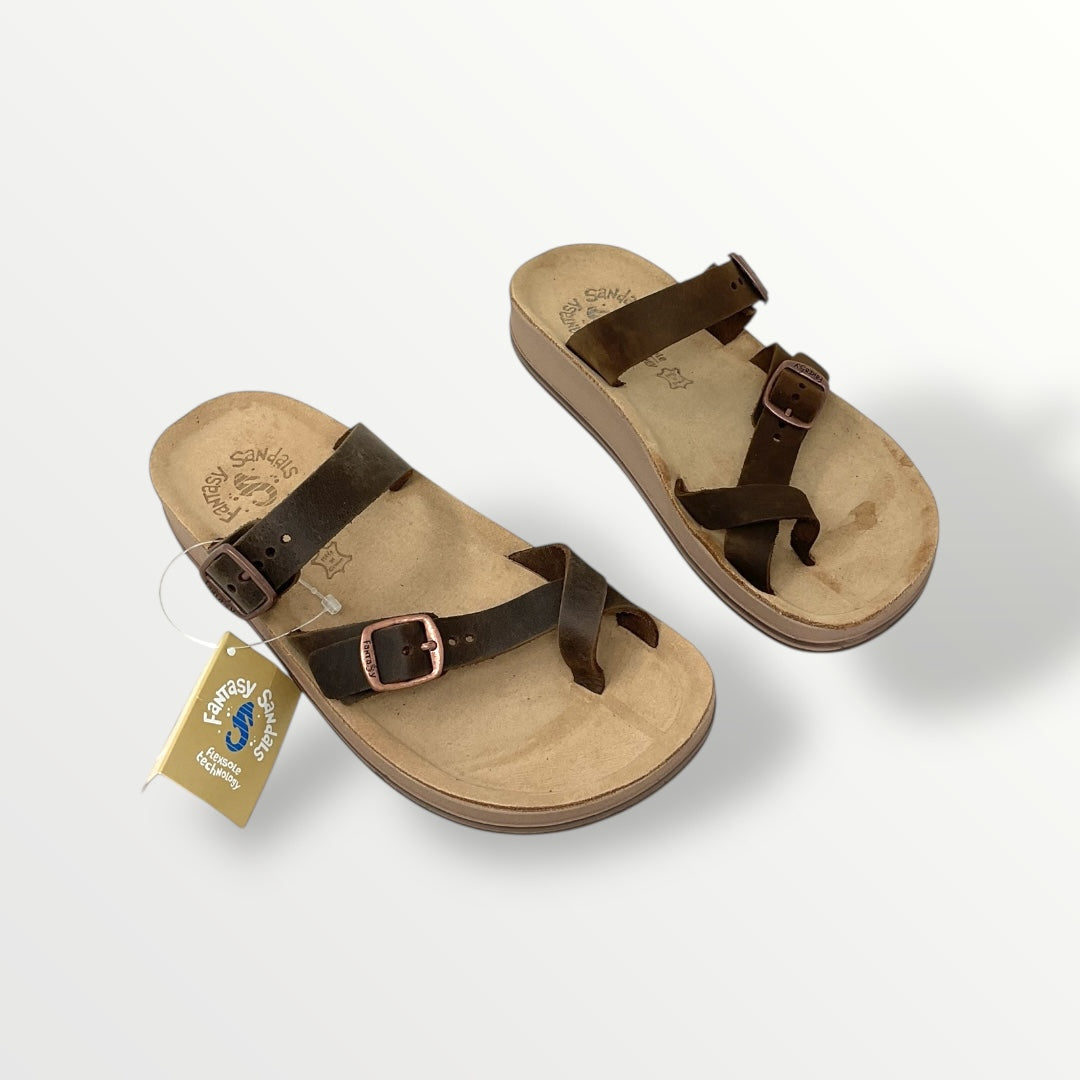 Sandalo FANTASY SANDALS pelle t.moro S346 Caterina