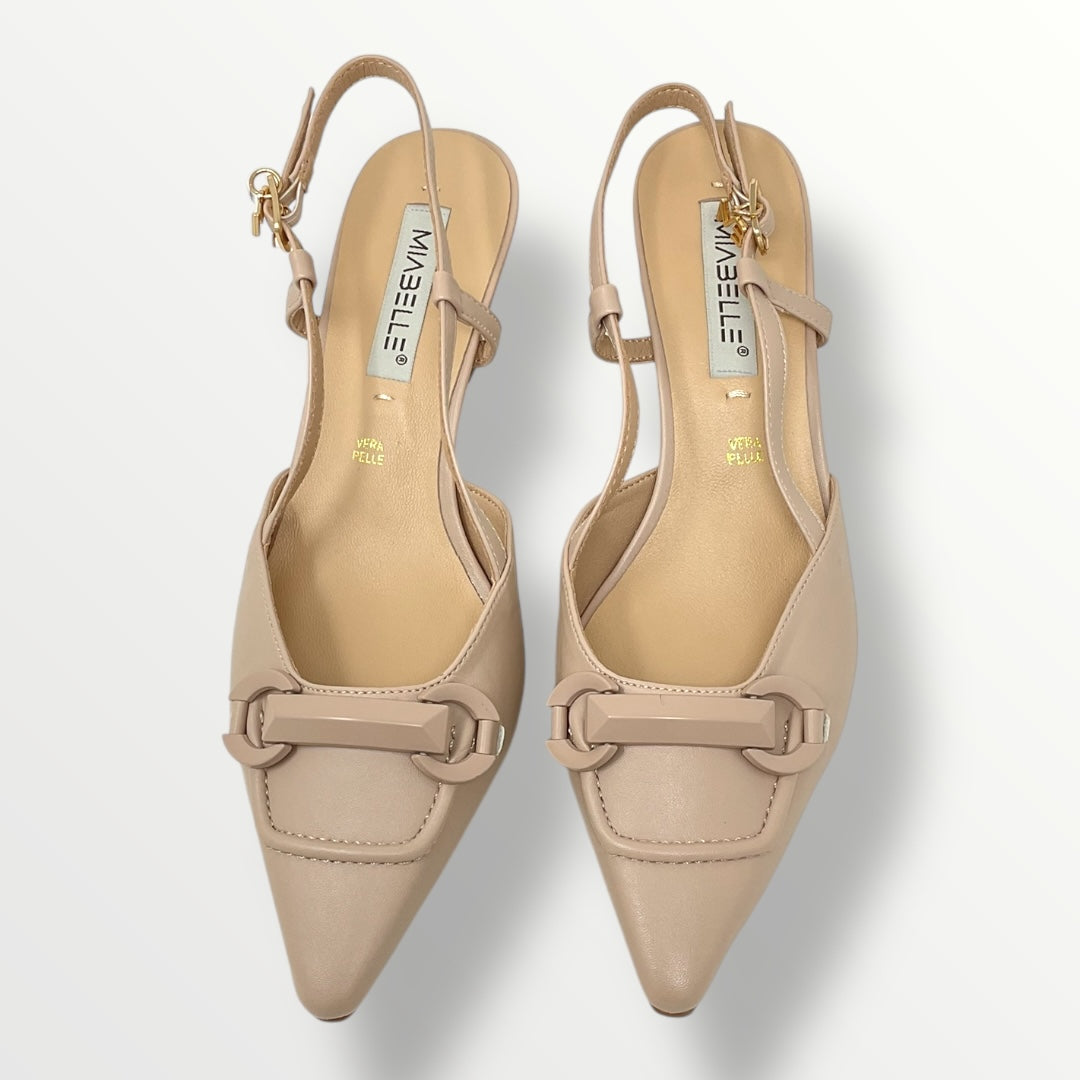 Chanel in cipria con applicazione tacco 5cm MIABELLE MB33 nude