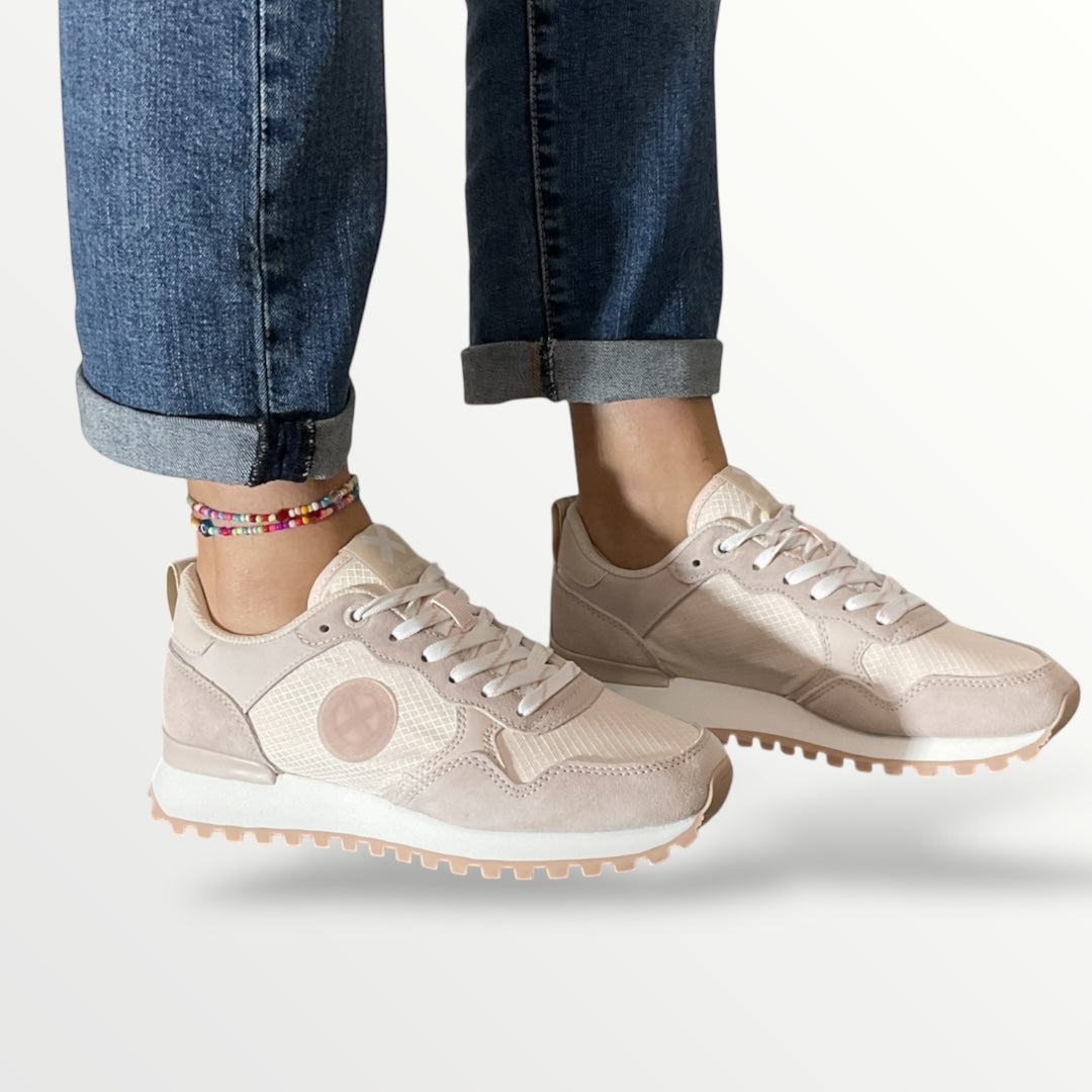 Sneakers rosa cipria xty shoes 143611 cipria