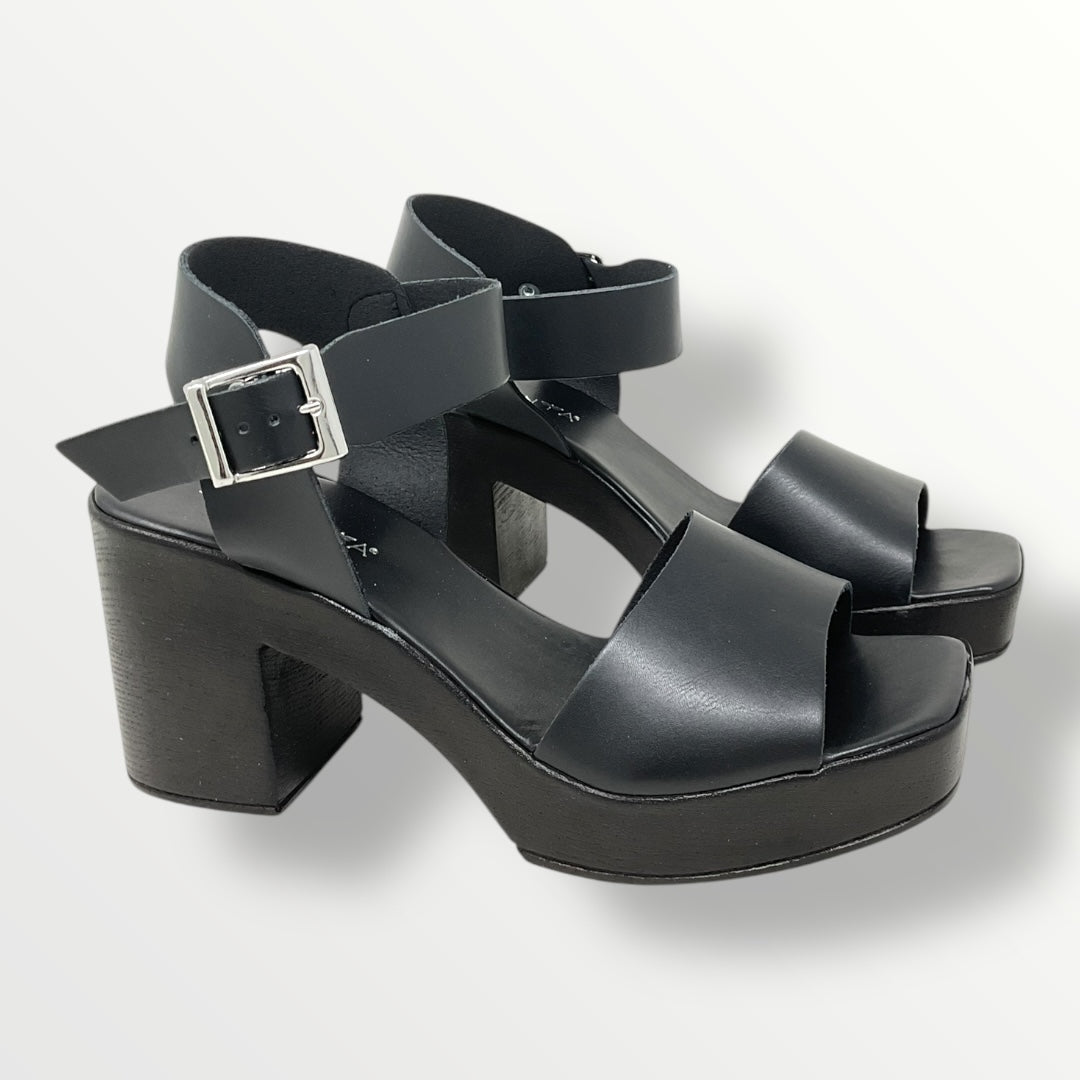 Sandalo in pelle nero pregunta donna 2517104 002