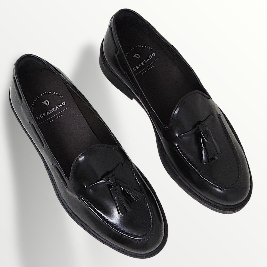 Penny Loafer pelle abrasivato nero