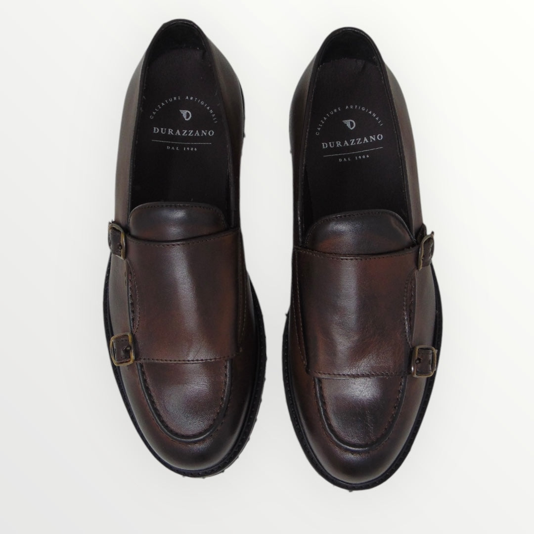 Monkstrap pelle legno