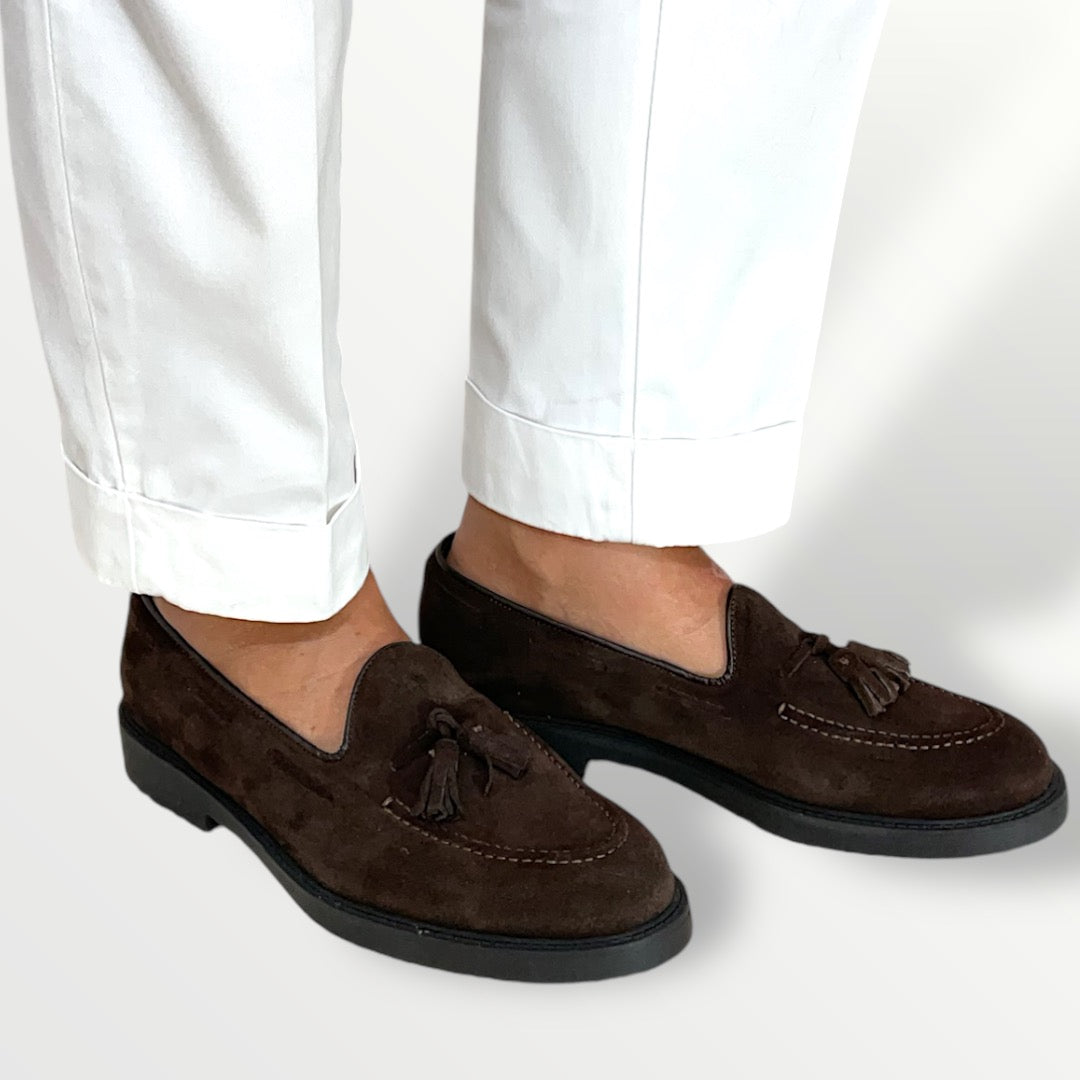 Penny Loafer camoscio t.Moro