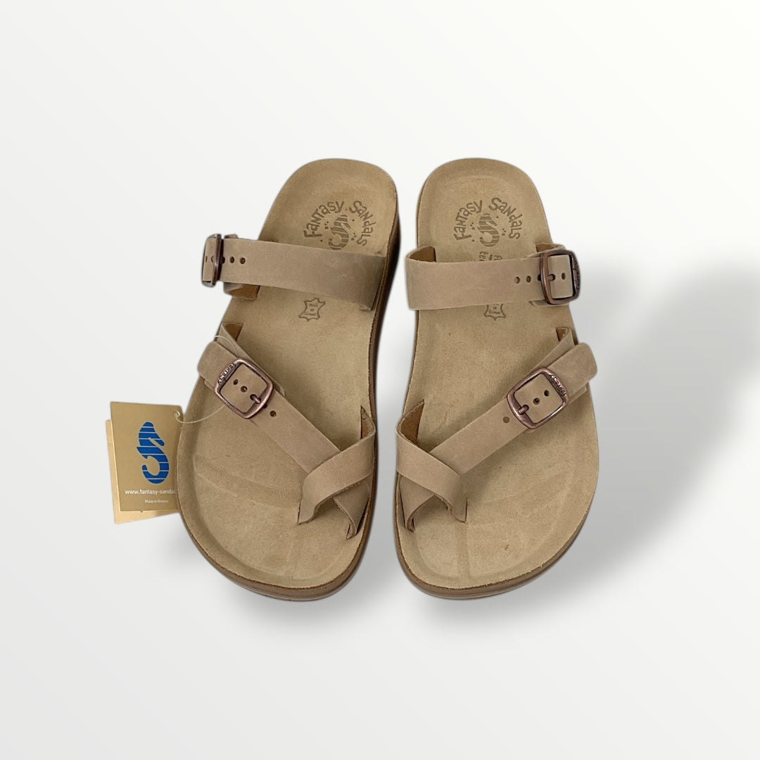 Sandalo FANTASY SANDALS nabuk fango S346 Caterina brusch