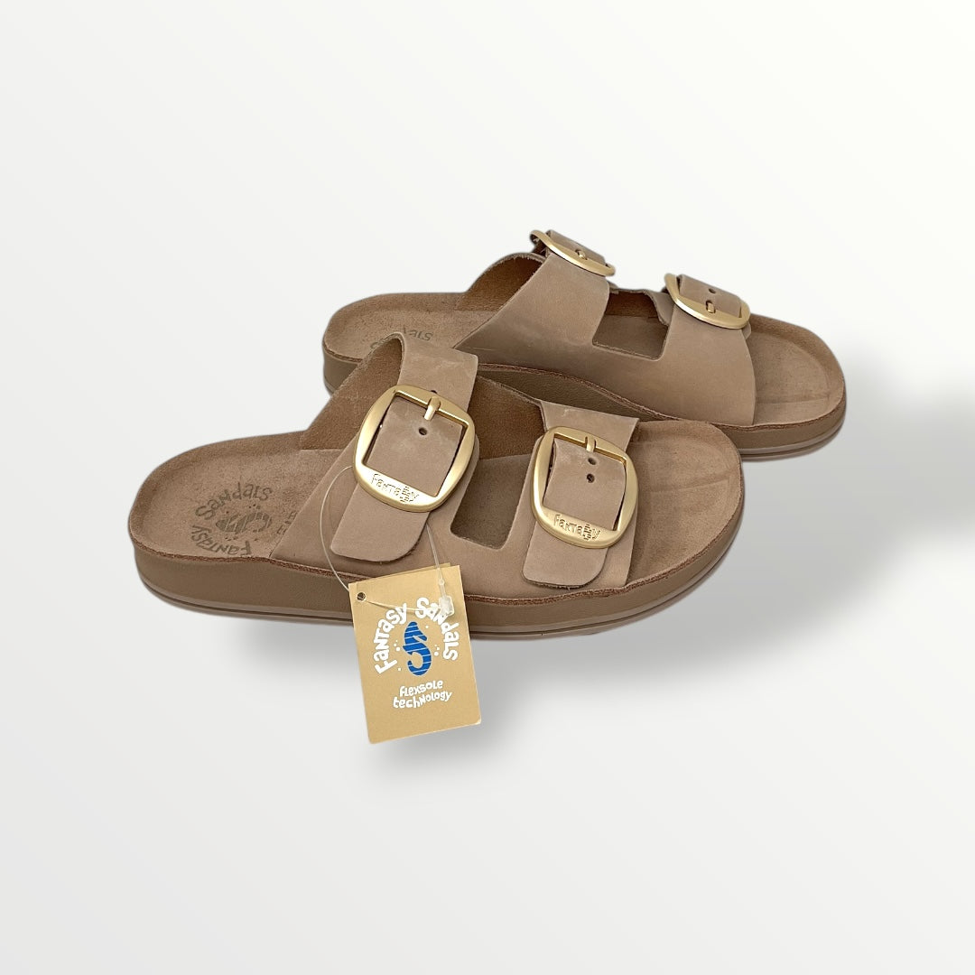 Sandalo FANTASY SANDALS nabuk cipria s310 despoina osis