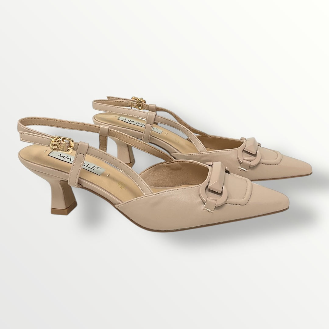 Chanel in cipria con applicazione tacco 5cm MIABELLE MB33 nude