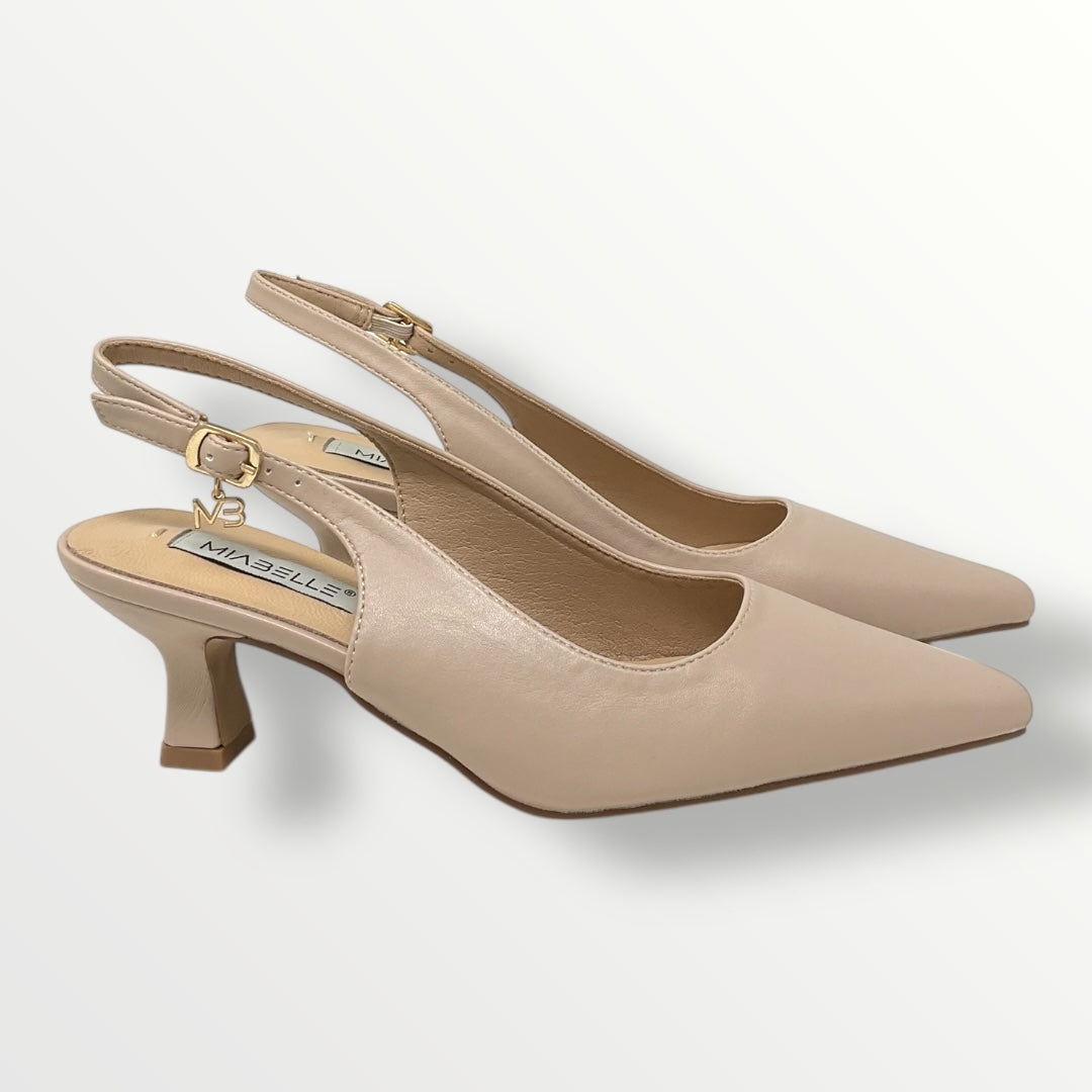 Chanel in pelle cipria tacco 5cm MB36 nude