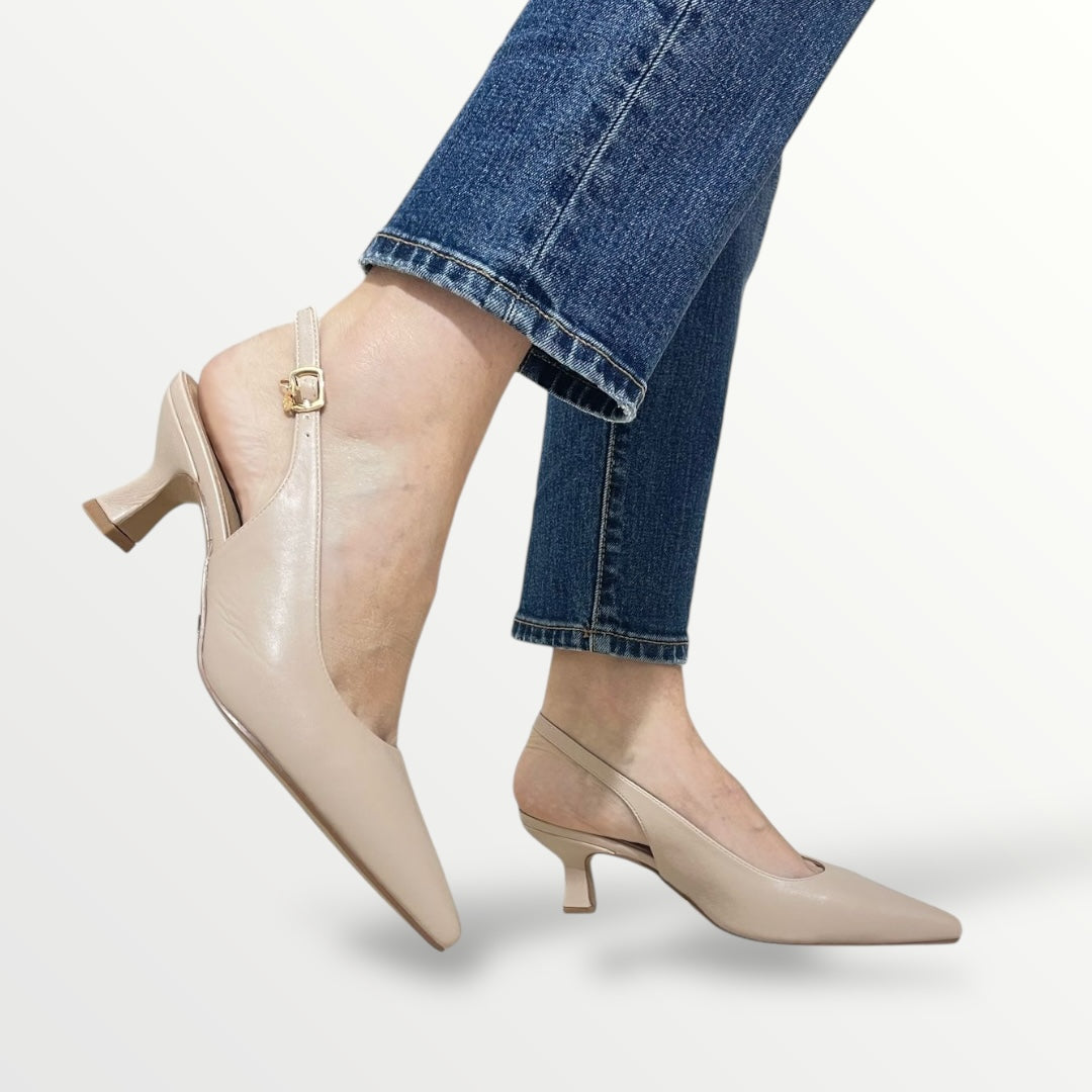 Chanel in pelle cipria tacco 5cm MB36 nude