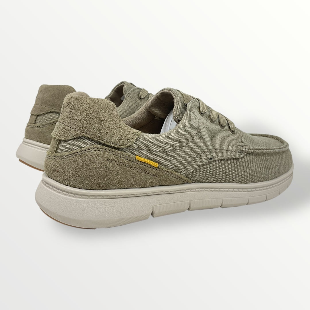 Mocassino in tela sabbia di xty shoes 144093 beige