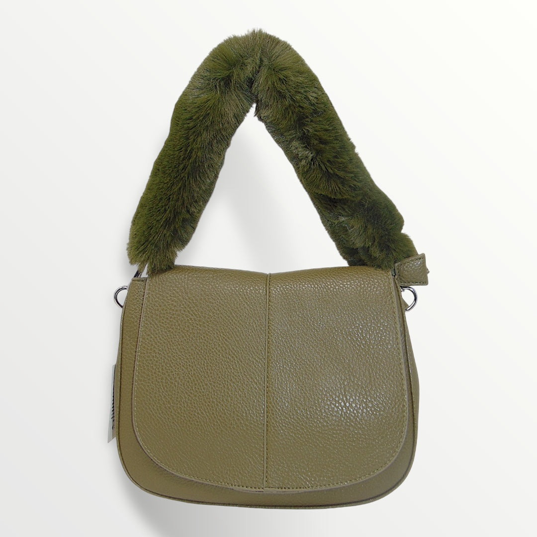 Borsa in pelle pelliccia (rimovibile)