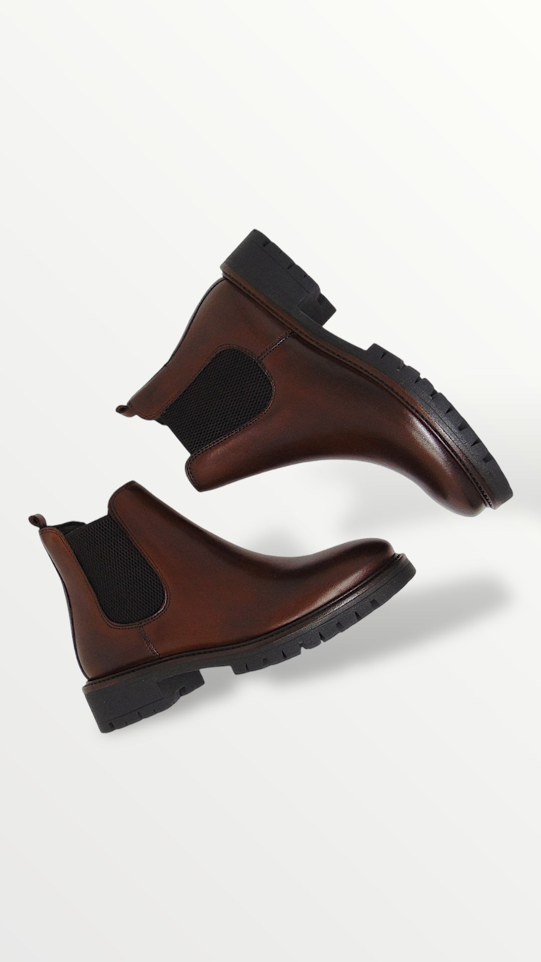 Chelsea boot donna pelle legno di Cinzia soft