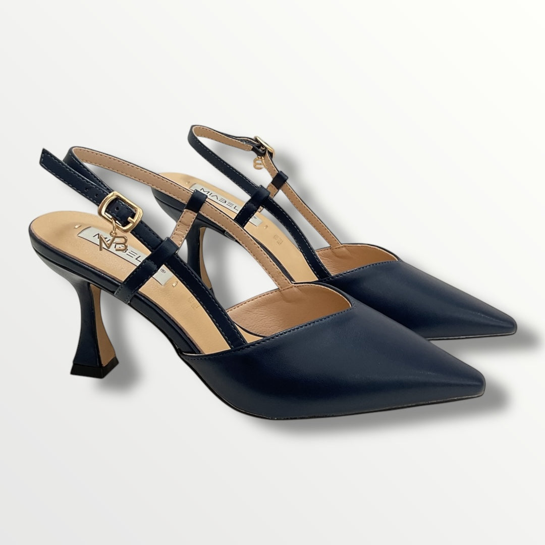Chanel in pelle blu navy di MIABELLE MB47 blu