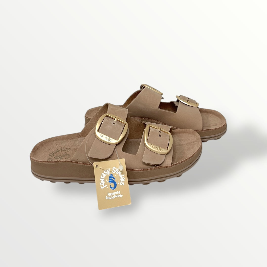 Sandalo FANTASY SANDALS nabuk cipria s310 despoina osis