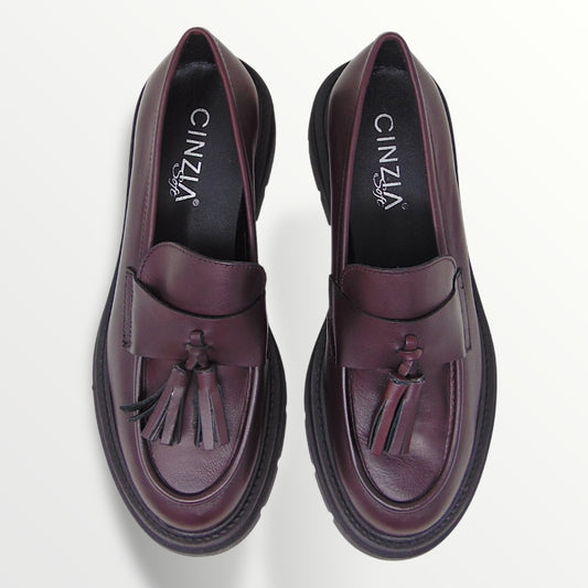 Mocassino bordeaux donna Cinzia Soft