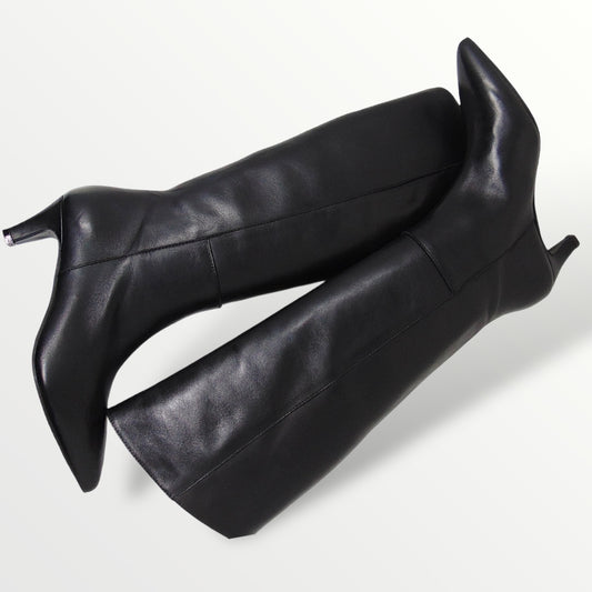 Stivale nappa nero Gianni Crasto
