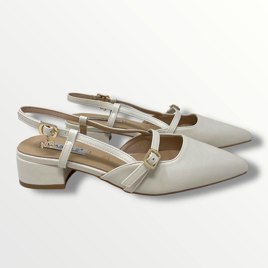 Chanel tacco 3 cm panna di MIABELLE MB03 panna
