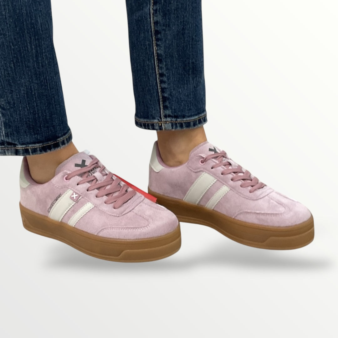 Sneakers camoscio lilla donna xty shoes 143644 lilla