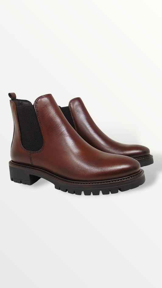 Chelsea boot donna pelle legno di Cinzia soft