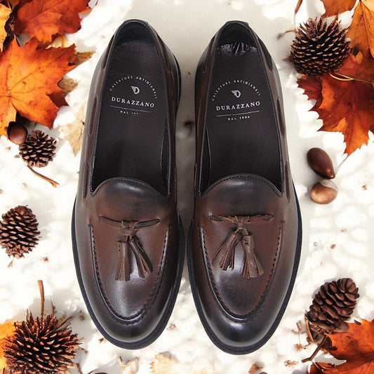 Penny Loafer in pelle legno