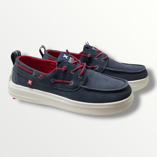 Mocassino stile navy in camoscio blu xty shoes 143604 blu