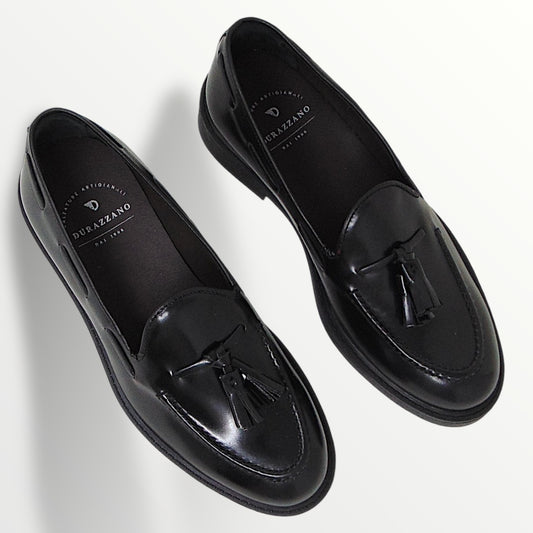 Penny Loafer pelle abrasivato nero