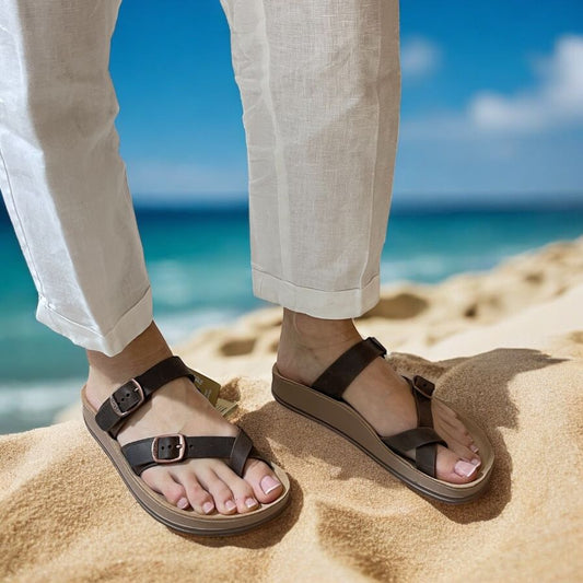 Sandalo FANTASY SANDALS pelle t.moro S346 Caterina