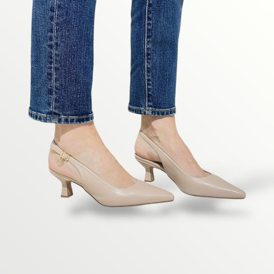 Chanel in pelle cipria tacco 5cm MB36 nude