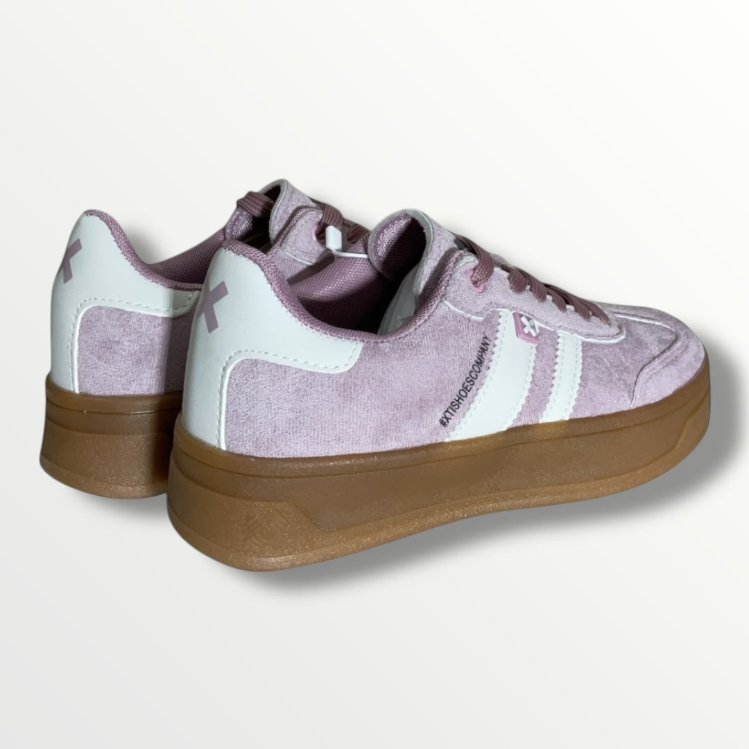 Sneakers camoscio lilla donna xty shoes 143644 lilla
