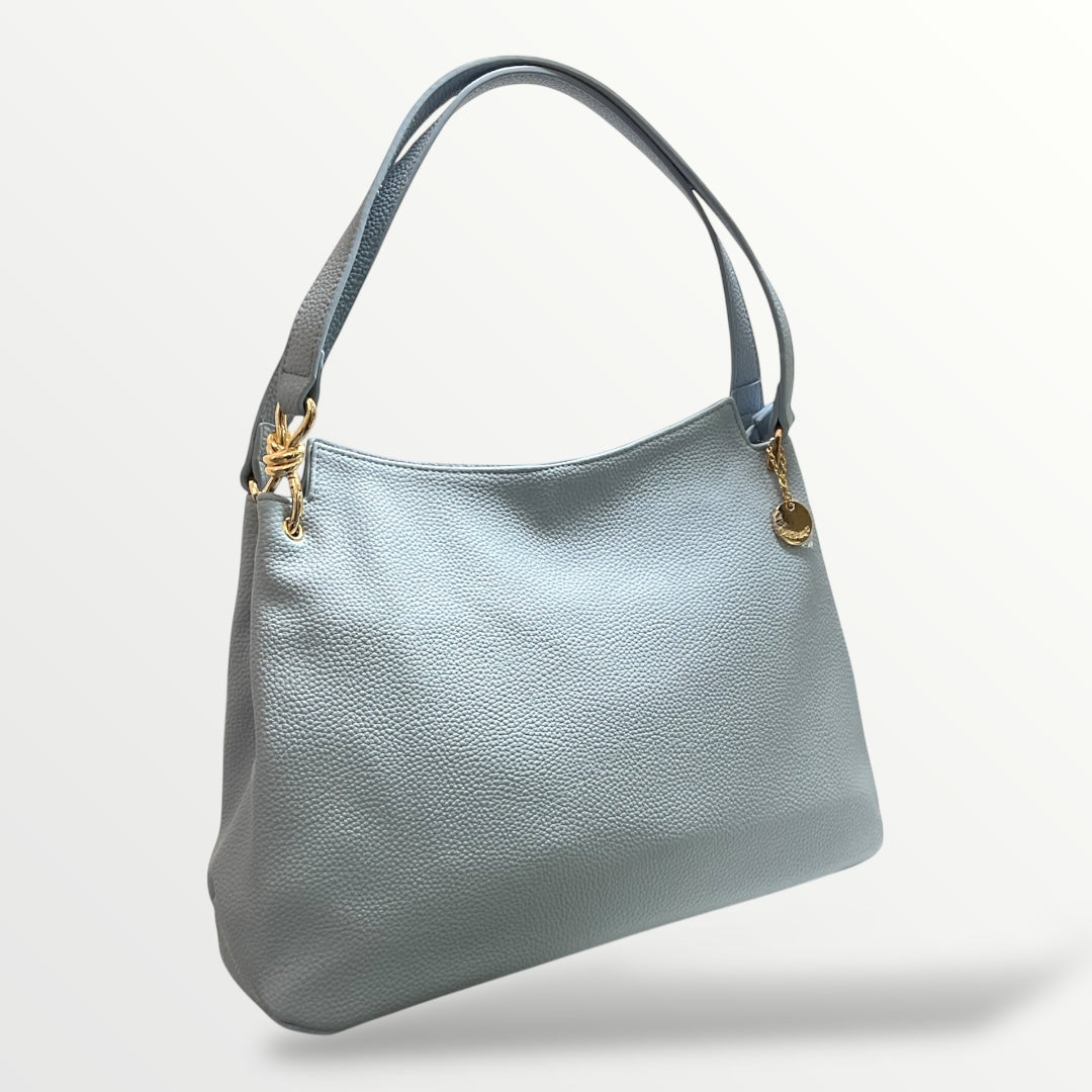 Maxi bag donna celeste con tracolla interna 127 celeste