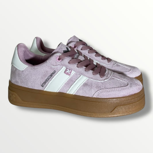 Sneakers camoscio lilla donna xty shoes 143644 lilla