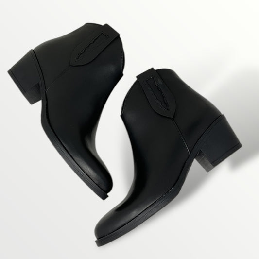 Texano in pelle nero