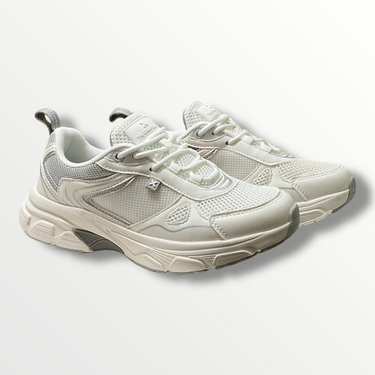 Sneakers donna xty bianca e grigia 143621 bianco