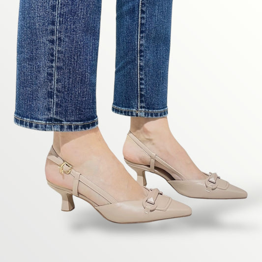 Chanel in cipria con applicazione tacco 5cm MIABELLE MB33 nude